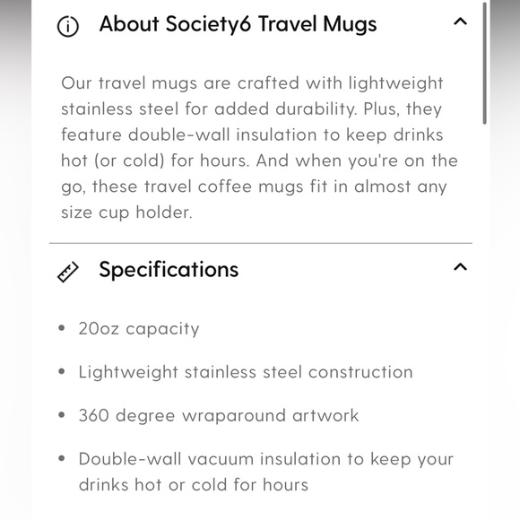 20oz giraffe travel mug - Picture 5 of 6